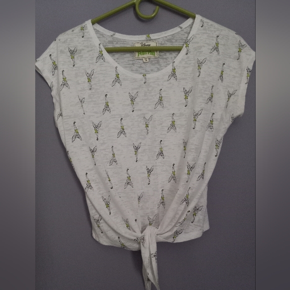 Tinker Bell Knotted Crop Top - Picture 1 of 4